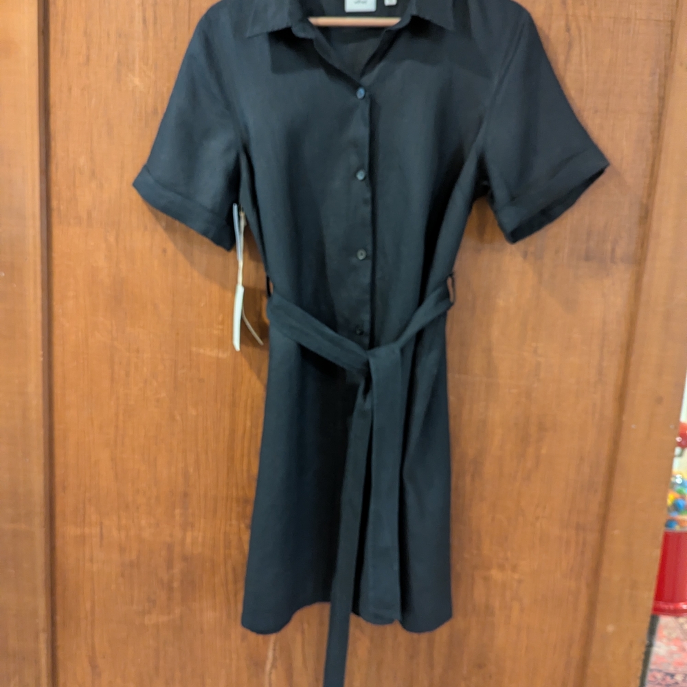 Wilfred Classic Black Midi Dress - Picture 4 of 9